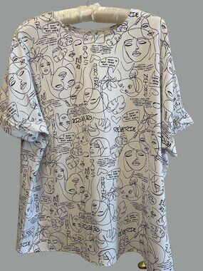 blouses for women, size large, brand Zolla . Straight, loose silhouette